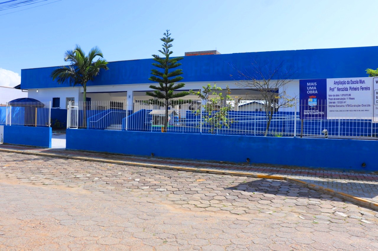 Porto das Balsas Mais oito salas são construídas com ampliação do CMEI Nerozilda Pinheiro Ferreira em navegantes