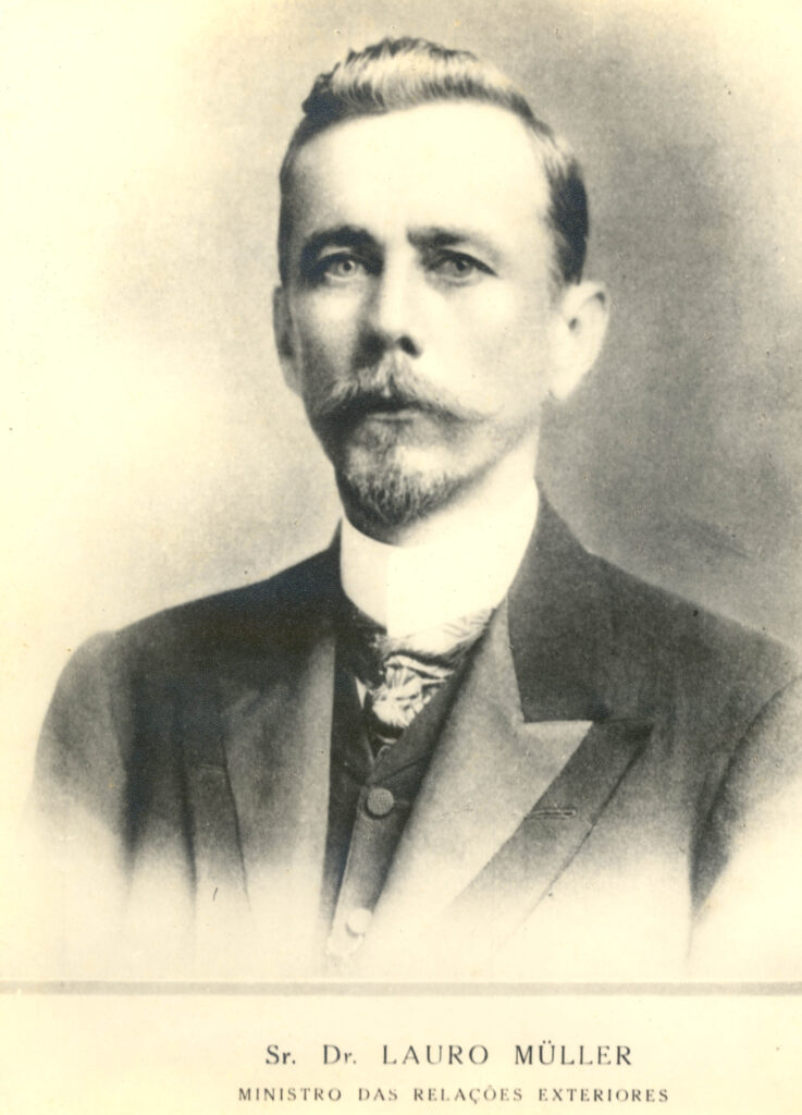 Governador nomeado de Santa Catarina, Lauro Müller teve participação ativa na Proclamação da República, em 1889. Crédito: Arquivo Público de Itajaí