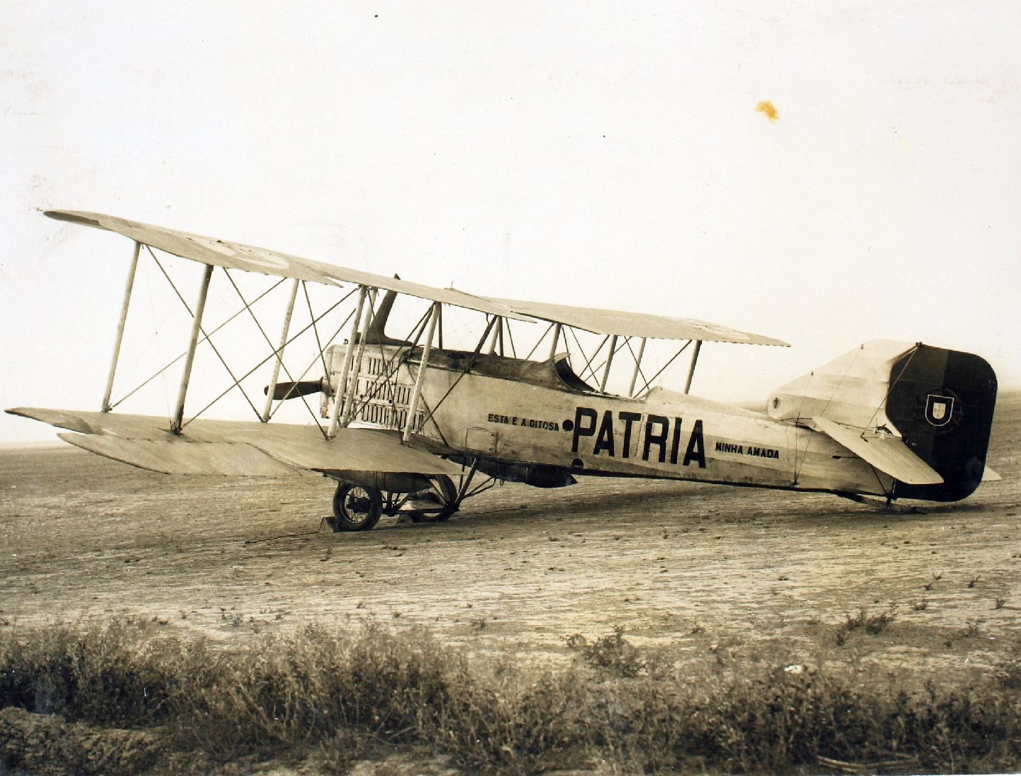 Monomotor que caiu no Pontal em 1921 era um Breguet, avião de guerra francês que foi usado na Primeira Guerra Mundial. Crédito: Divulgação