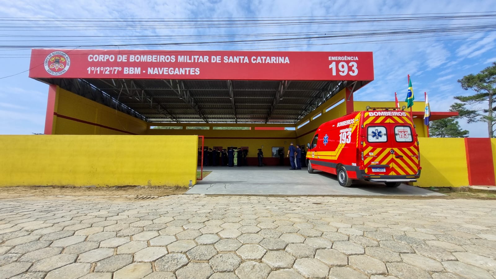 CBMSC INAUGURA NOVO QUARTEL NO BAIRRO GRAVATÁ EM NAVEGANTES