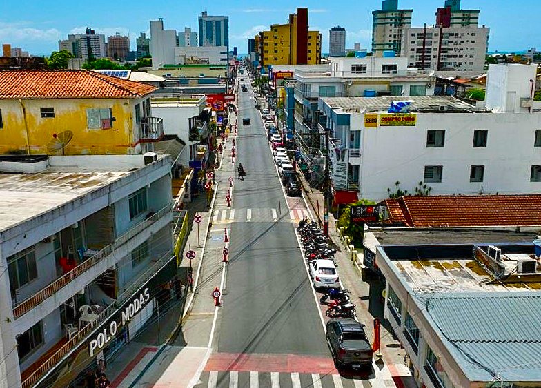 Avenida João sacavem em Navegantes