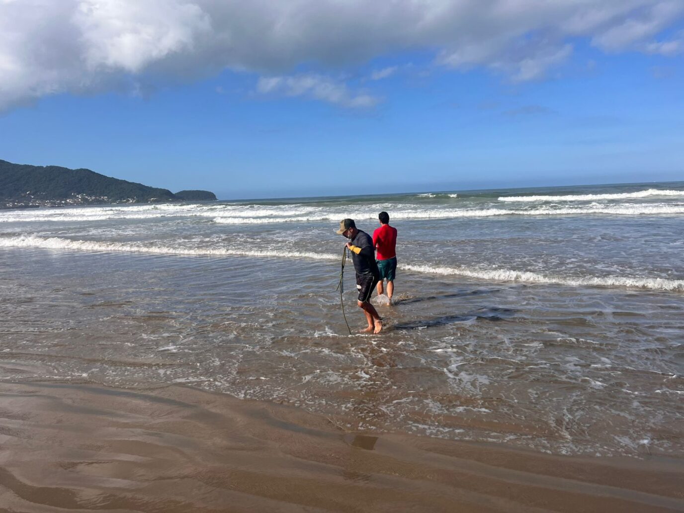 Fiscais ambientais capturam mais redes ilegais em Navegantes