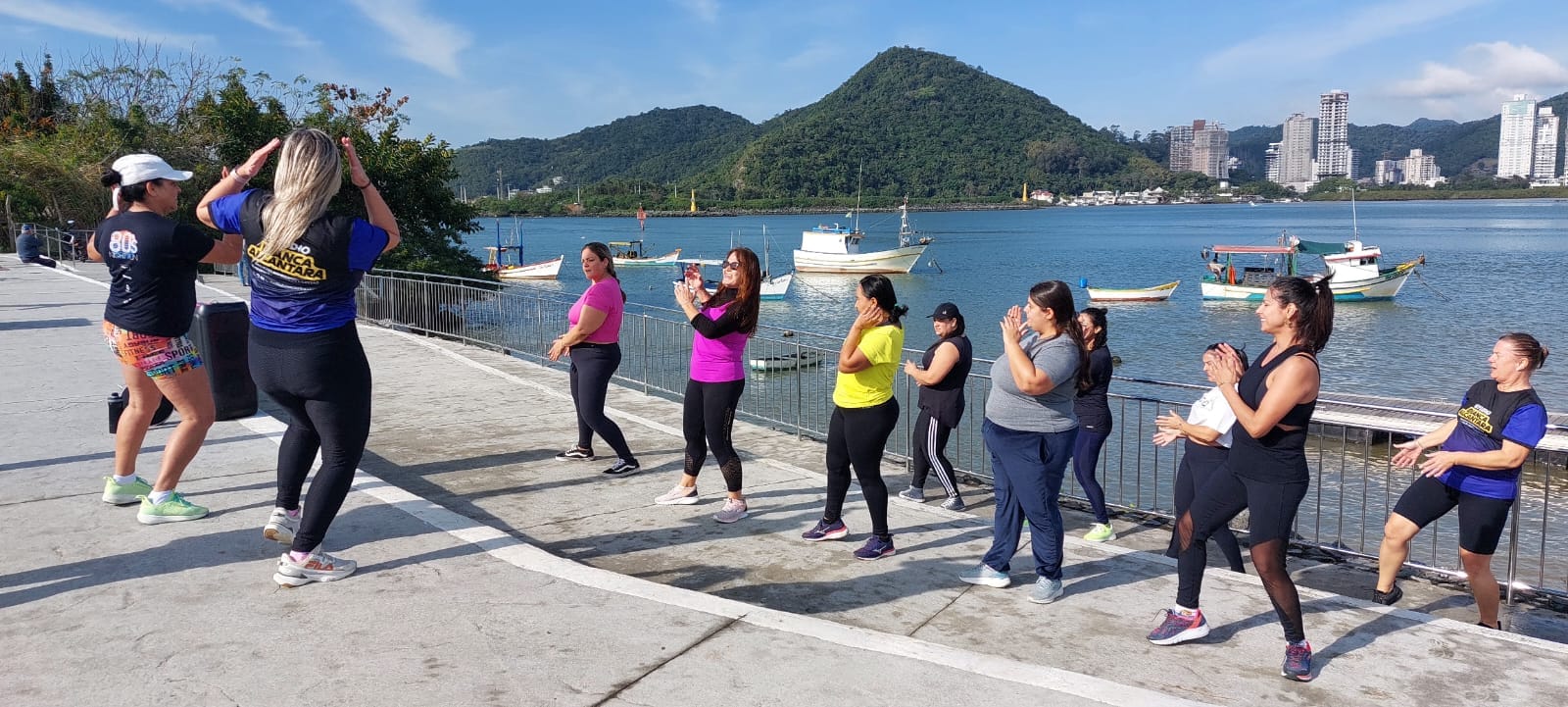 Aulão de Zumba contagiou o espaço de contemplação do Pontal