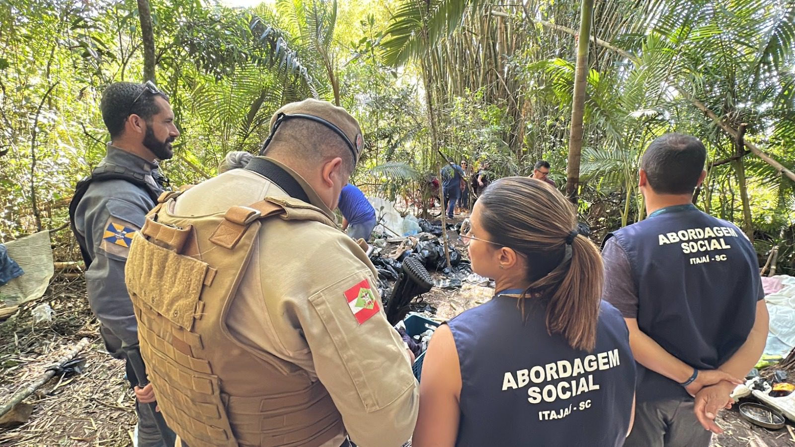 Operação conteve invasão em área do antigo sanatório de Itajaí