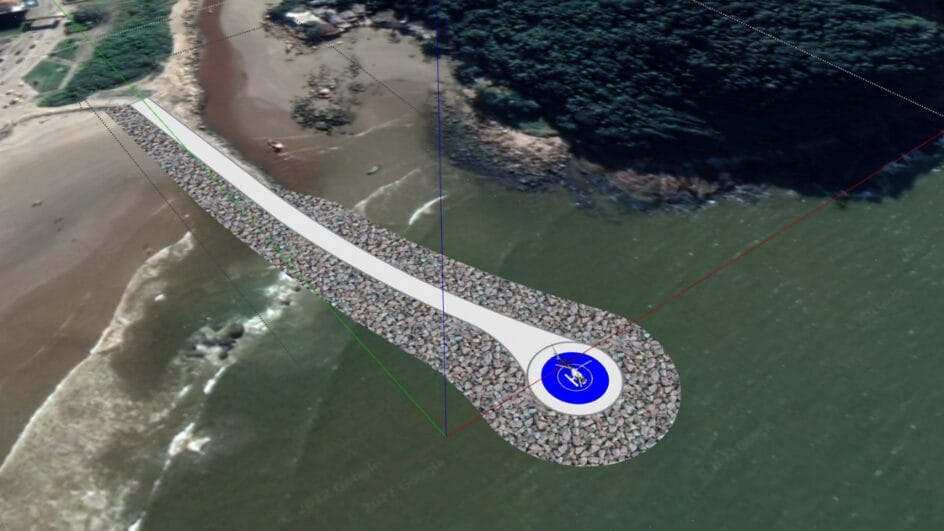 Navegantes quer implantar heliponto no Molhe do Gravatá