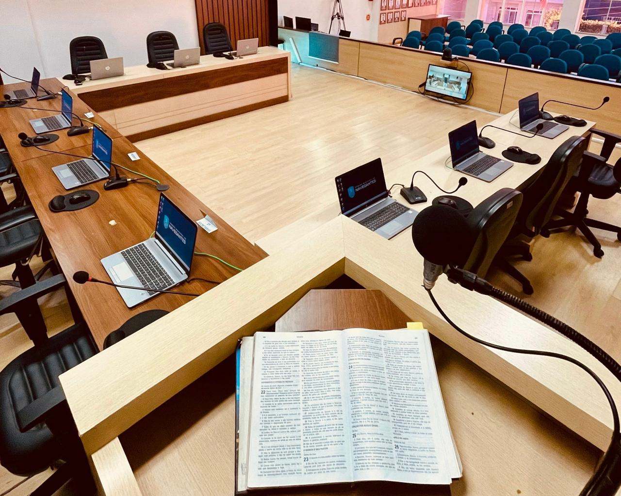 Navegantes elege hoje a Mesa Diretora que comandará a Câmara em 2026