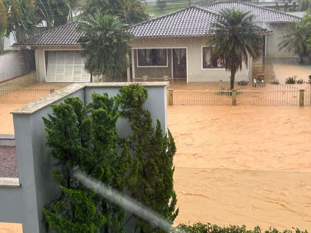 Segurança reforça atendimentos em Luiz Alves após fortes chuvas