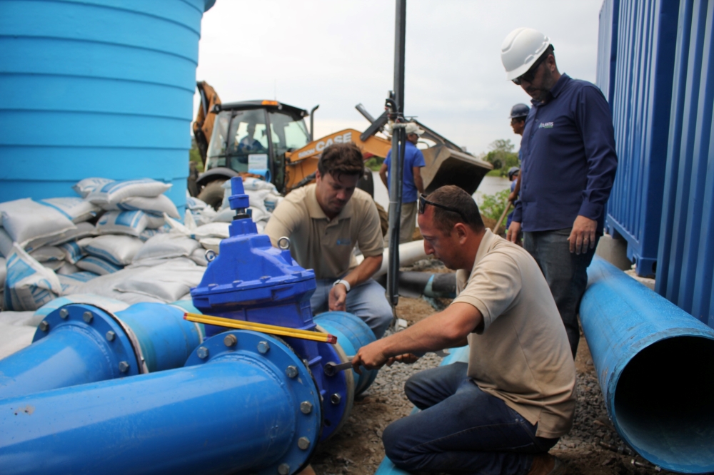 Rede de água em Navegantes segue recuperando pressão nesta terça (2)
