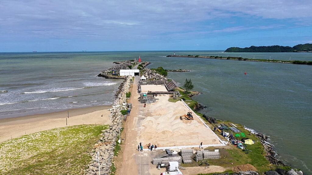 Montagem estrutura em navegantes