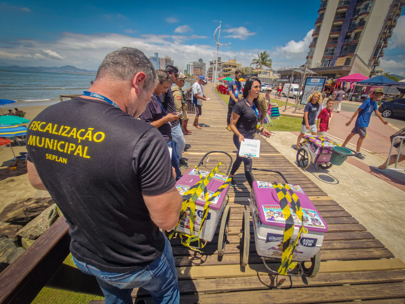 Fiscalização realiza oito apreensões no Gravatá em Navegantes